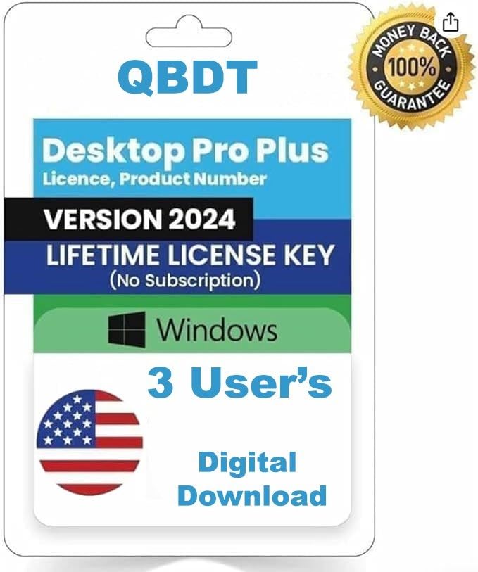 Premium Quick - Books Desktop Pro "Plus" 2024 | 3 User's | LIFETIME Version - FileSwift Edition