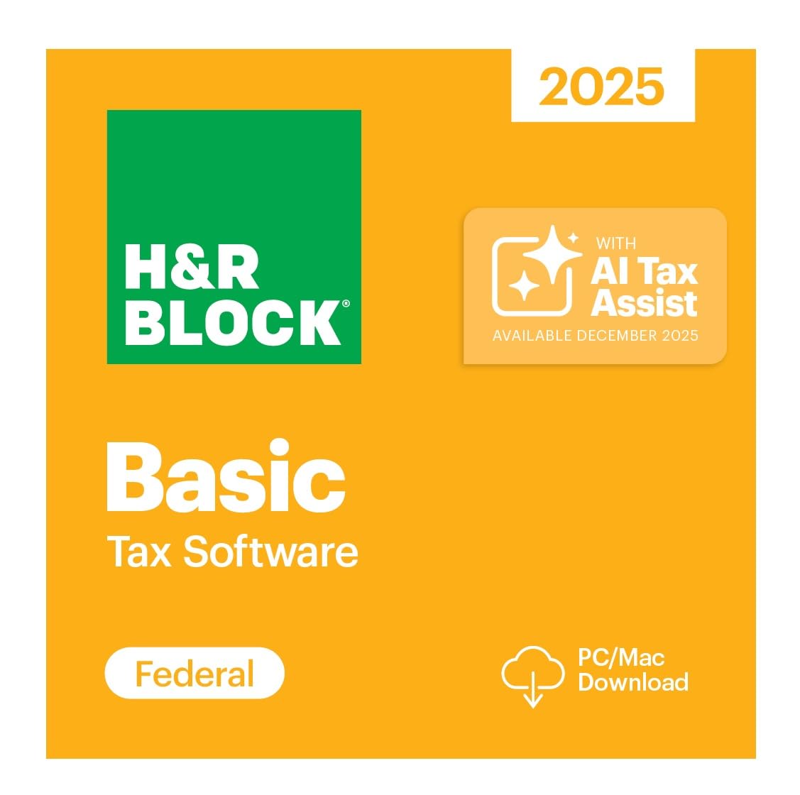 Premium H&R Block Tax Software Basic 2025 Win/Mac [PC/Mac Online Code] - FileSwift Edition