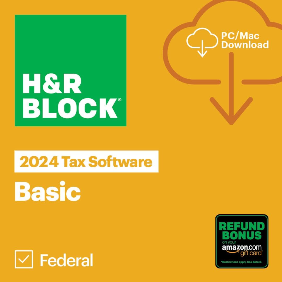 Premium H&R Block Tax Software Basic 2024 Win/Mac [PC/Mac Online Code] - FileSwift Edition