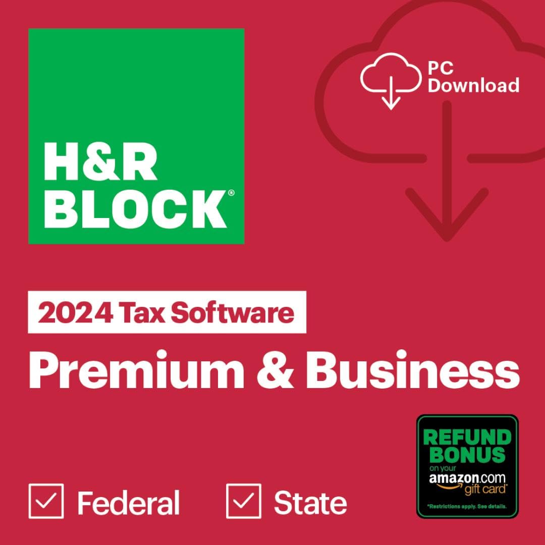 Premium H&R Block Tax Software Premium & Business 2024 Win [PC Online code] - FileSwift Edition