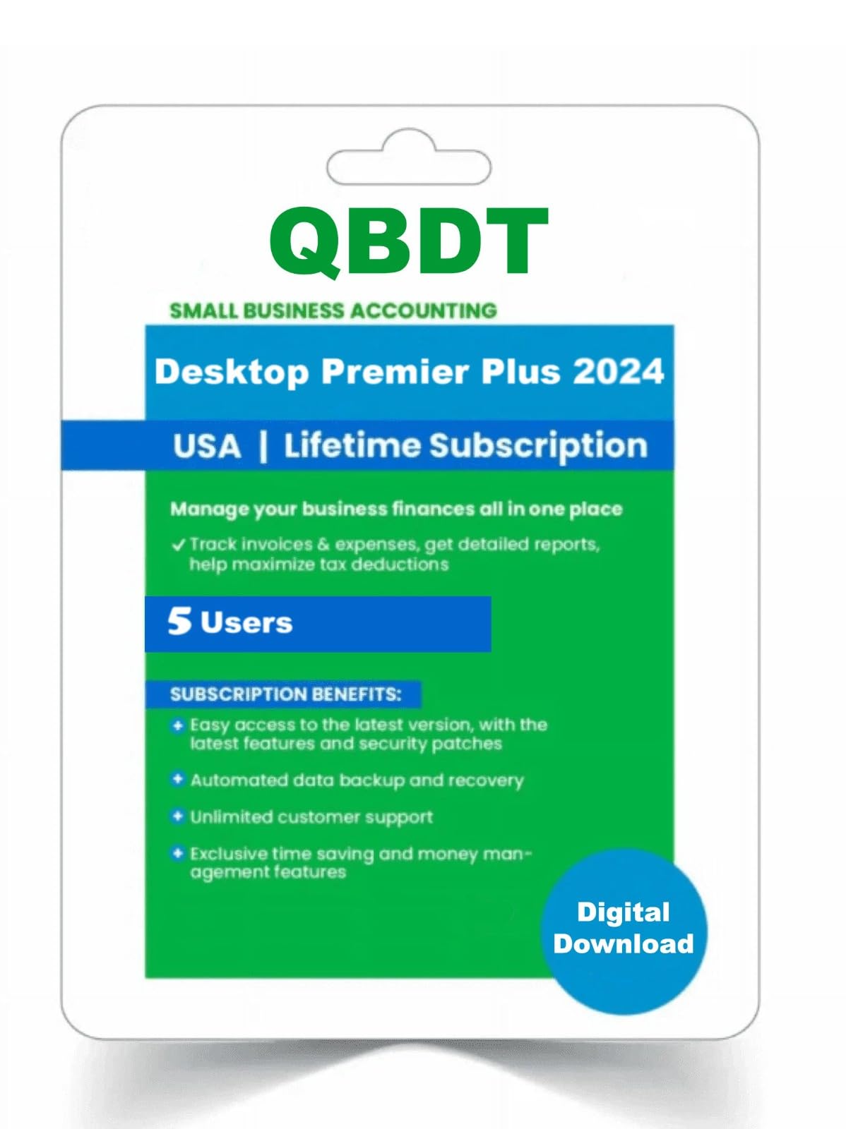 Premium Quick - Books Desktop Premier Plus 2024 | 5 User's | LIFETIME Version - FileSwift Edition