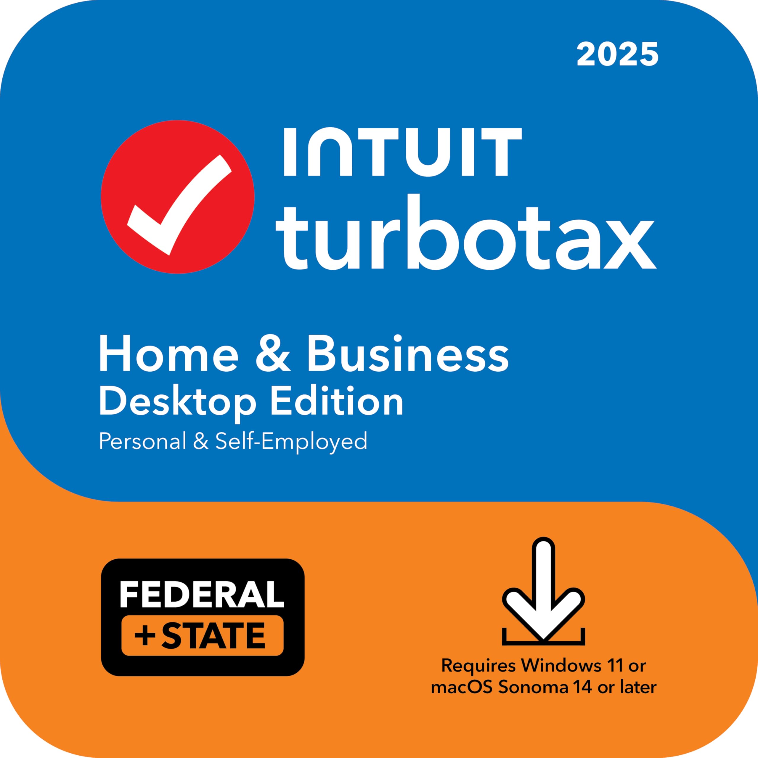 Premium TurboTax Home & Business Desktop Edition 2025, Federal & State Tax Return [Win11/Mac14 Download] - FileSwift Edition