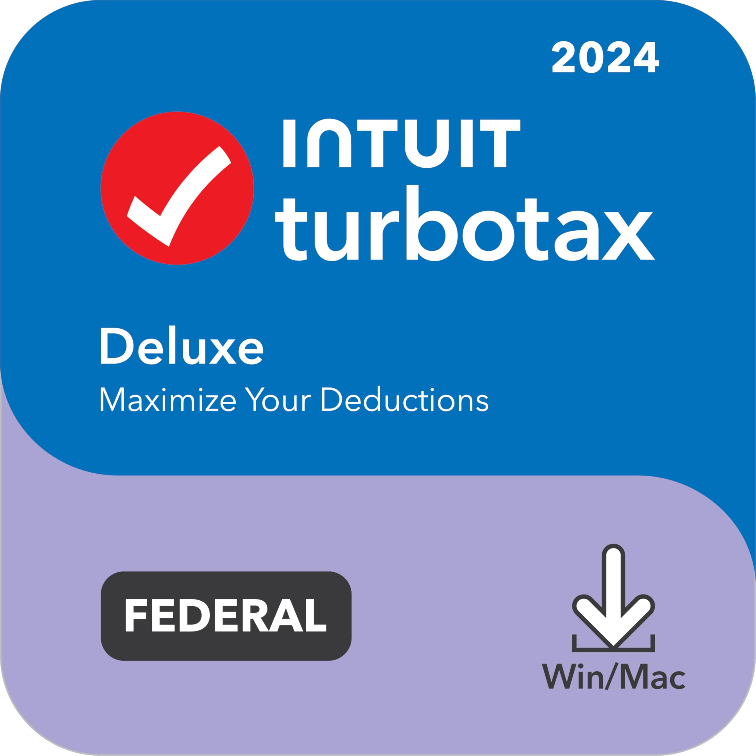Premium TurboTax Deluxe 2024 Tax Software, Federal Tax Return [PC/MAC Download] - FileSwift Edition