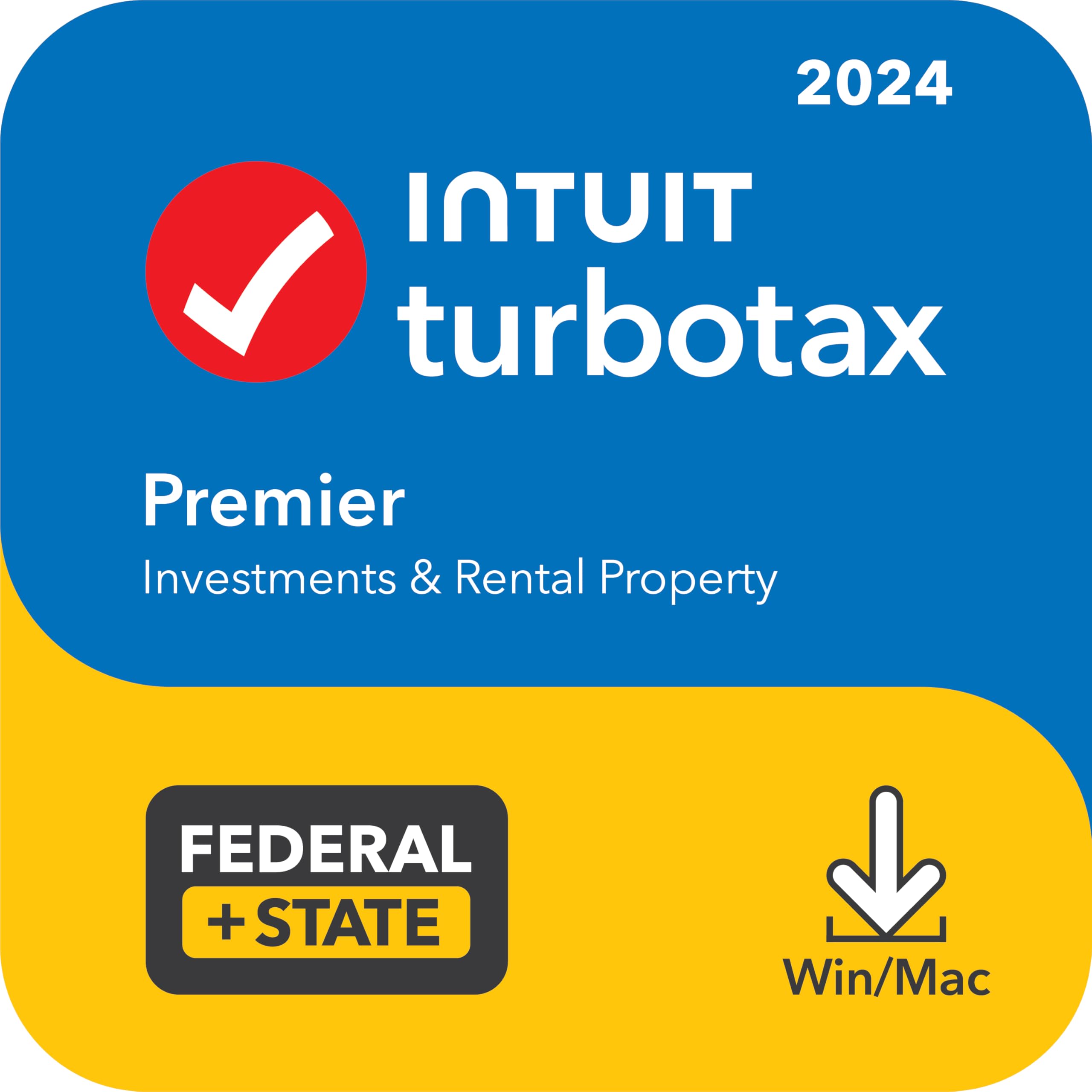 Premium TurboTax Premier 2024 Tax Software, Federal & State Tax Return [PC/MAC Download] - FileSwift Edition